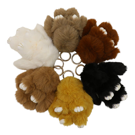 Cut Rabbit Pom Pom Keychain KC0225-5 (12PC)
