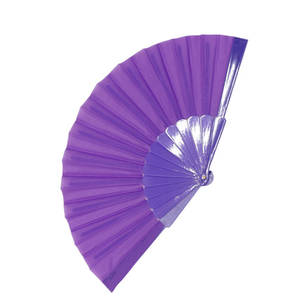 Solid Color Hand Held Folding Fan JF6323-1 (12PC)