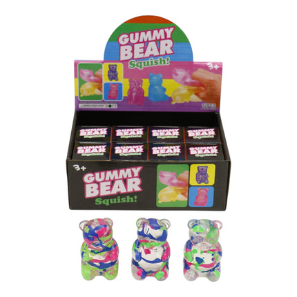 Gummy Bear Clear Colorful Squishy JT6415-3 (12PC)