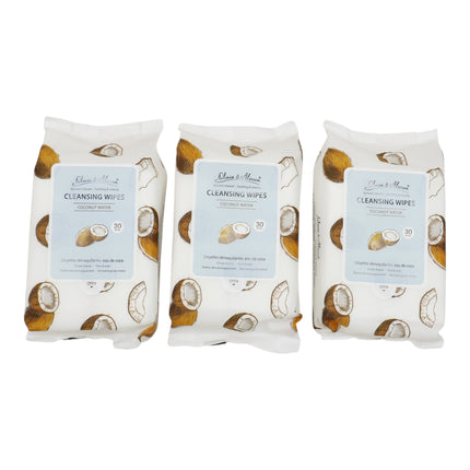 Coconut Water Cleansing Makeup Remover Wipes MIT001 (12PK)