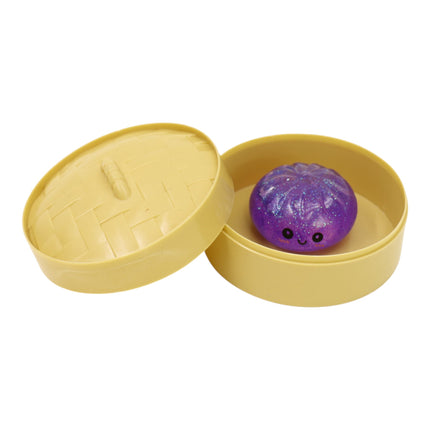 Mini Sugar Glittered Squishy Dumpling With Steamer SQ6606-6 (24PC)