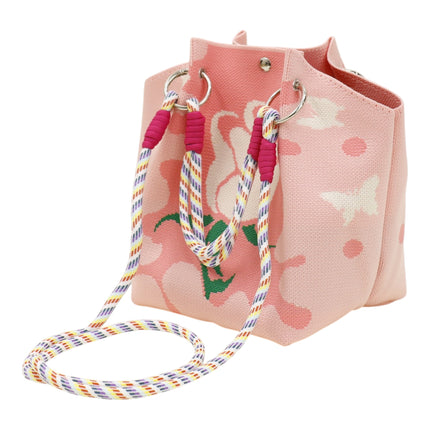 Rose Pattern Women's Knitted Bucket Bag JB6316-2 (12PC)