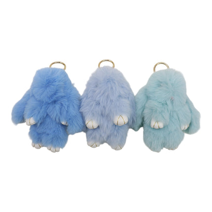 Cut Rabbit Pom Pom Keychain KC0225-5 (12PC)
