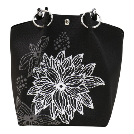 Floral Pattern Women's Knitted Bucket Bag JB6122-2 (12PC)