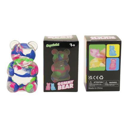 Gummy Bear Clear Colorful Squishy JT6415-3 (12PC)