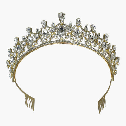 Crystal Tiara Crown HT0939 (2PC)