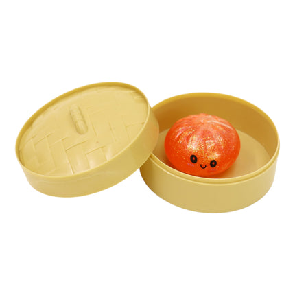 Mini Sugar Glittered Squishy Dumpling With Steamer SQ6606-6 (24PC)