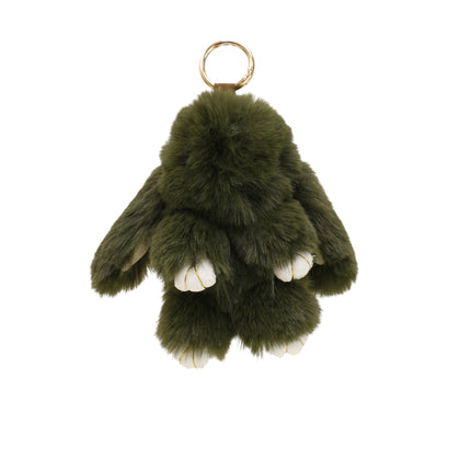 Cut Rabbit Pom Pom Keychain KC0225-5 (12PC)