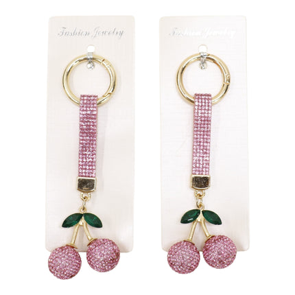 Cherry Rhinestone Keychain and Bag Charm JK6228-3 (12)