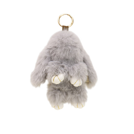 Cut Rabbit Pom Pom Keychain KC0225-5 (12PC)