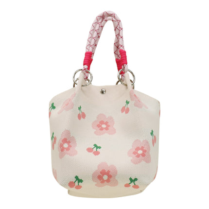 Cosmos Pattern Women's Knitted Bucket Bag BG6325-3 (3PC)