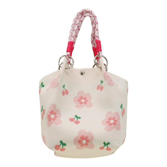 Cosmos Pattern Women's Knitted Bucket Bag BG6325-3 (3PC)