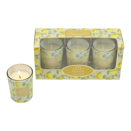 Floral dreams Glass Jar Candle Gift Set with Triangle Box SS51016-36 (12Pack)