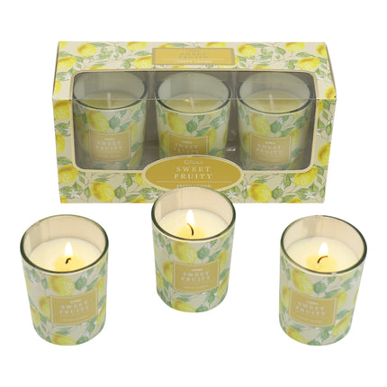 Floral dreams Glass Jar Candle Gift Set with Triangle Box SS51016-36 (12Pack)