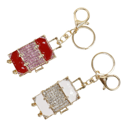 Cute Suitcase-Shaped Rhinestone Keychain and Bag Charm JK6303-22 (12)