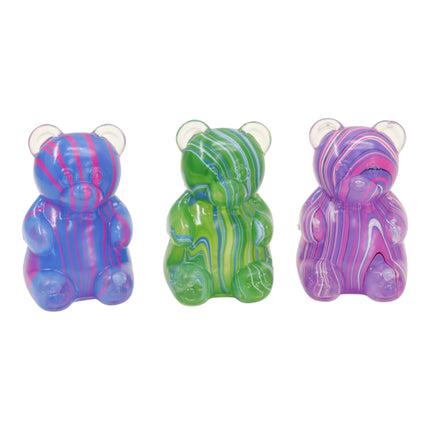 Marbled Gummy Bear Colorful Squishy JT6528-13 (12PC)