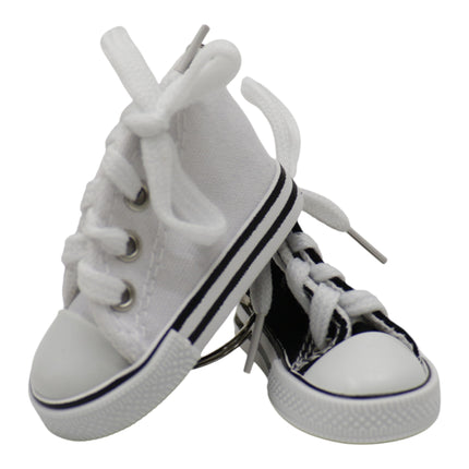 Cute Classic Canvas Rubber Sole Sneakers Car Bag Pendant Key Chain KC5909-4 (12PC)