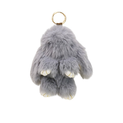 Cut Rabbit Pom Pom Keychain KC0225-5 (12PC)