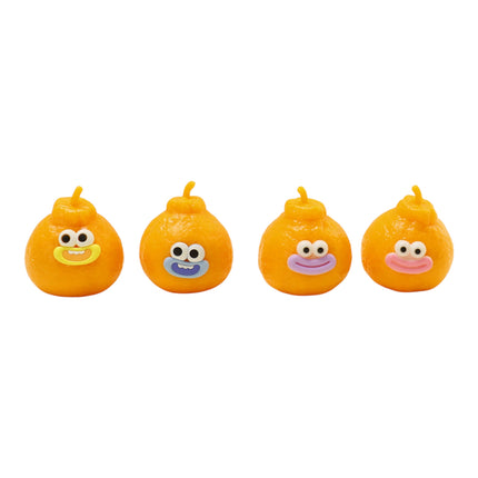 Goofy Smile Orange Tangerine Fluffy Slime Filled TPR Squishy Toy JT6831-11 (12PC)