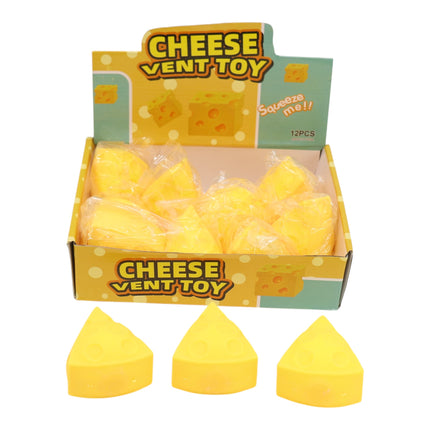 Viral Triangle Cheese Squishy Toy TR6419-1 (12PC)