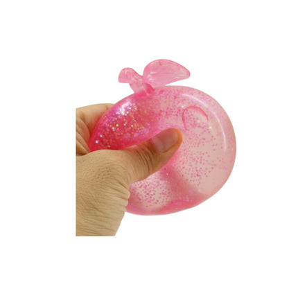 Glitter Apple Maltose Squishy Toy JT6609-15 (12PC)