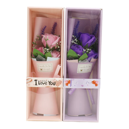 Three Rose Artificial Bouquet Gift  VT5111-1 (12PCS)
