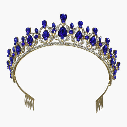 Crystal Tiara Crown HT0939 (2PC)
