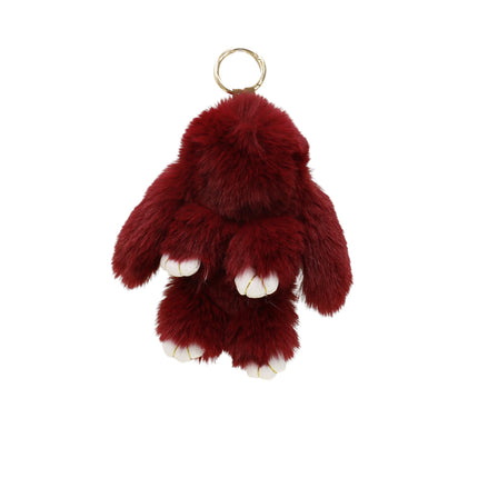 Cut Rabbit Pom Pom Keychain KC0225-5 (12PC)