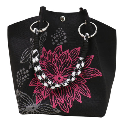 Floral Pattern Women's Knitted Bucket Bag JB6122-2 (12PC)