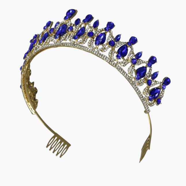 Crystal Tiara Crown HT0939 (2PC)
