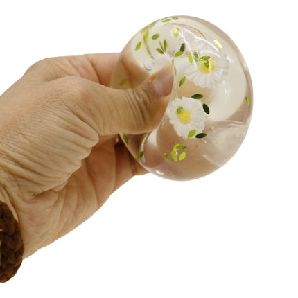 Clear Daisy Squishy Toy JT6407-5 (12PC)
