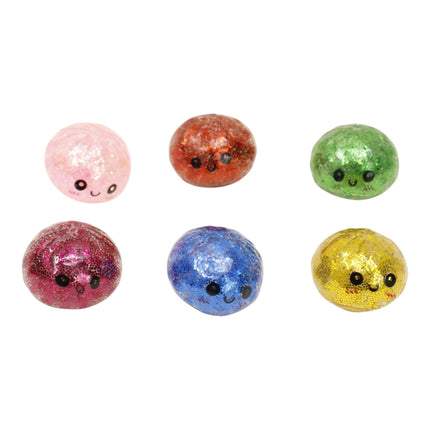 Mini Glitter Gel Bead Squishy Dumpling With Steamer SQ6606-3 (12PC)