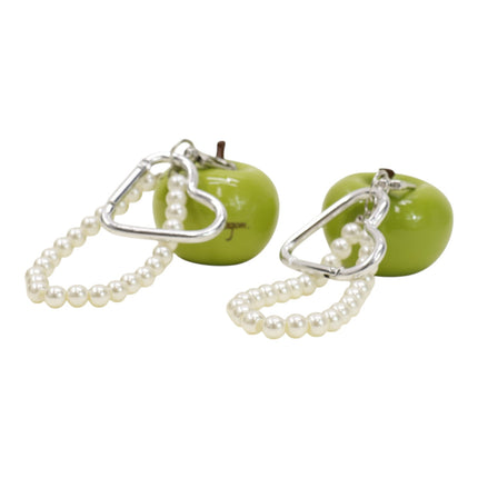 Cute Green Apple With Pearl Keychain and Bag Charm JK6413-1 (12)