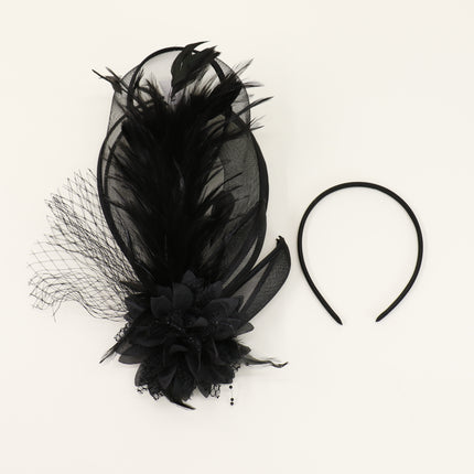 Fascinator Kentucky Derby & Tea Party Flower Feather Hat FF814(3PC)