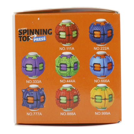 Press to Spin Fidget Spinner HelixCore Rotating Stress Ball Fidget Toy JT6723-4 (12PC)
