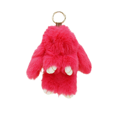 Cut Rabbit Pom Pom Keychain KC0225-5 (12PC)