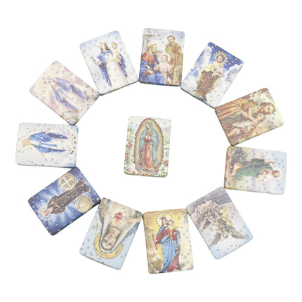 Religious Rectangular Glitter Compact Makeup Mirror JM6423-2 (12PC)
