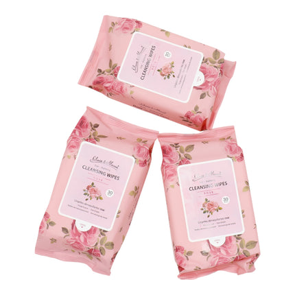 Rose Cleansing Makeup Remover Wipes MIT003 (12PK)