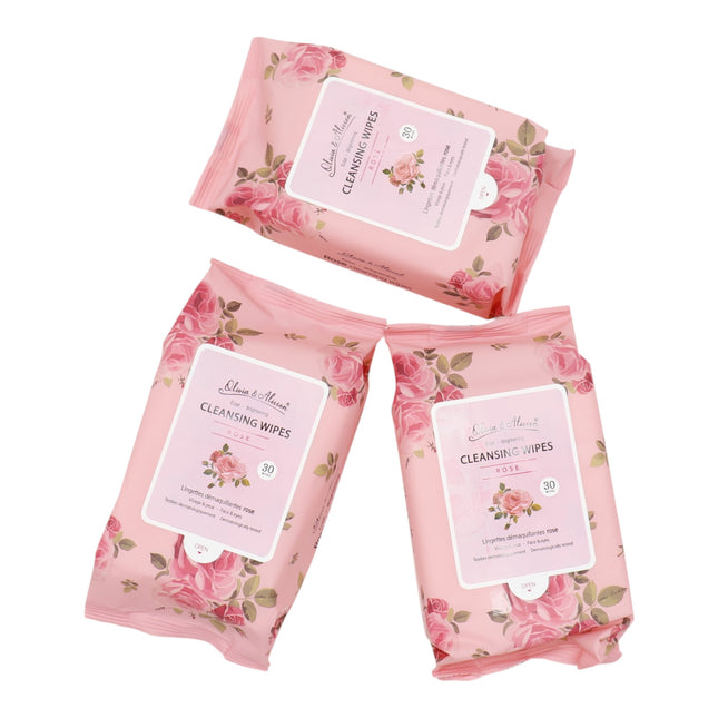 Rose Cleansing Makeup Remover Wipes MIT003 (12PK)