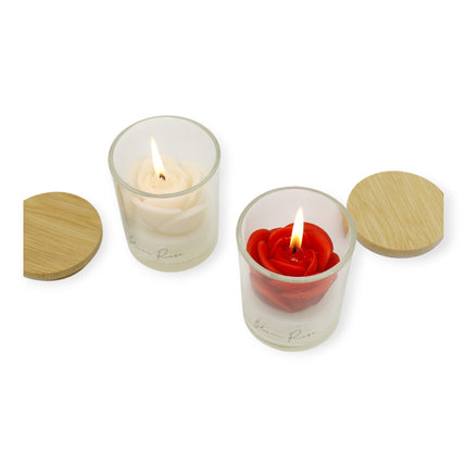 Rose Flower Fragrance Scented Candle SS51016-4 (12pc)