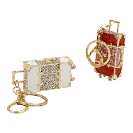 Cute Suitcase-Shaped Rhinestone Keychain and Bag Charm JK6303-22 (12)