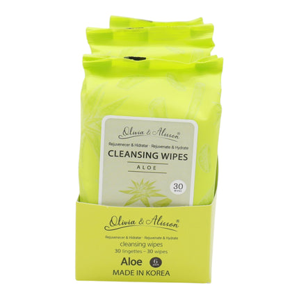 Aloe Cleansing Makeup Remover Wipes MIT004 (12PK)