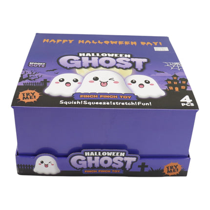 Jumbo 6 Inch Halloween Ghost Fluffy Squishy Toy SS6813-34 (4PC)