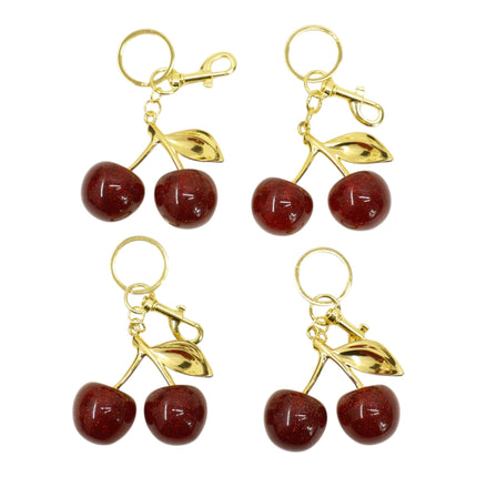 Elegance Cherry Rhinestone Keychain and Bag Charm JK6416-9 (12)