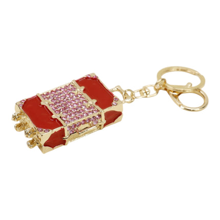 Cute Suitcase-Shaped Rhinestone Keychain and Bag Charm JK6303-22 (12)
