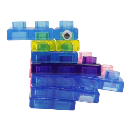 58 Count Colorful Gummy Squishy Sensory Building Block Toy ZPH-58 (12PC)