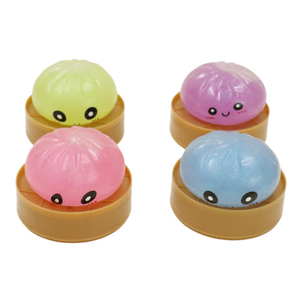 Glitter Jiggly Dumpling Squishy SS417-6. (12PC)