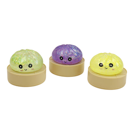Glitter Maltose Sugar Squishy Dumpling Toy JT6610-15 (12PC)