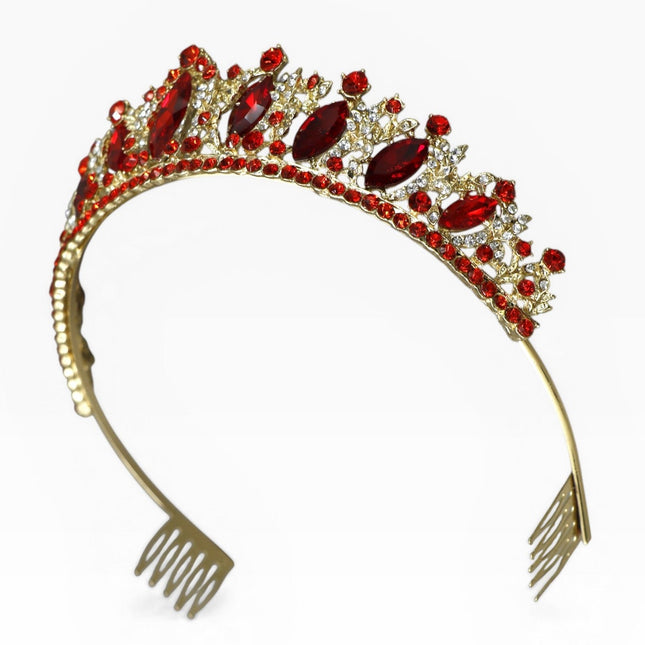 Crystal Tiara Crown HT0822 (2PC)