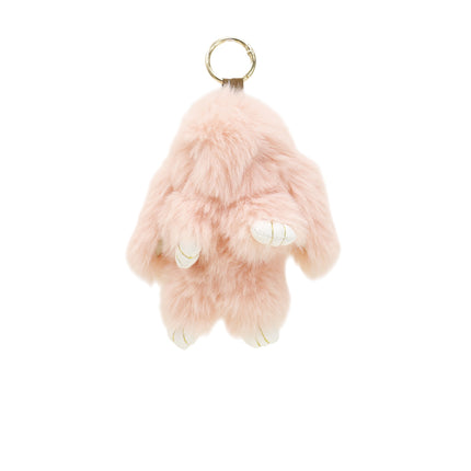 Cut Rabbit Pom Pom Keychain KC0225-5 (12PC)